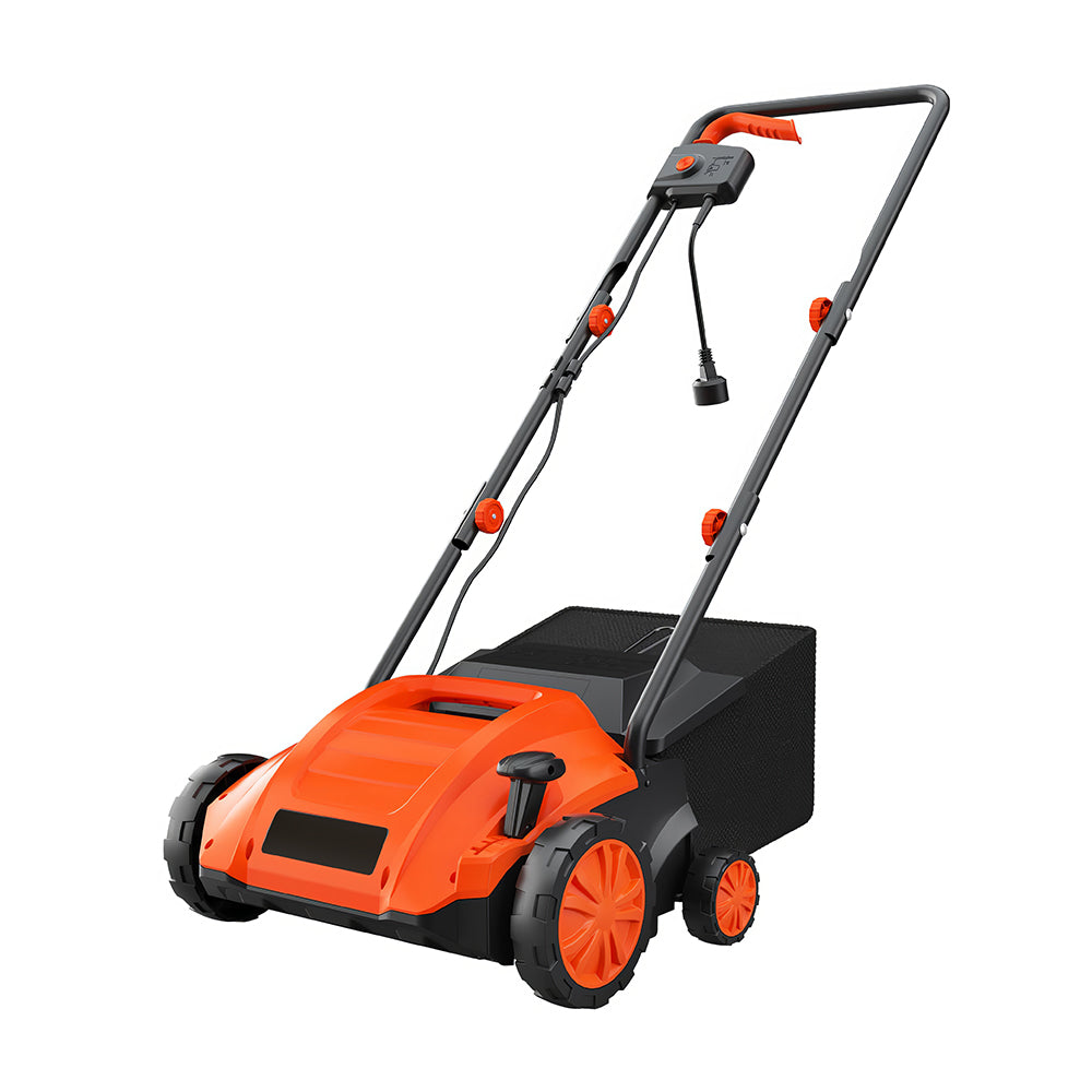 Electric 13" 12A Dethatcher for Lawns with Scarifier Blade and 30L Bag