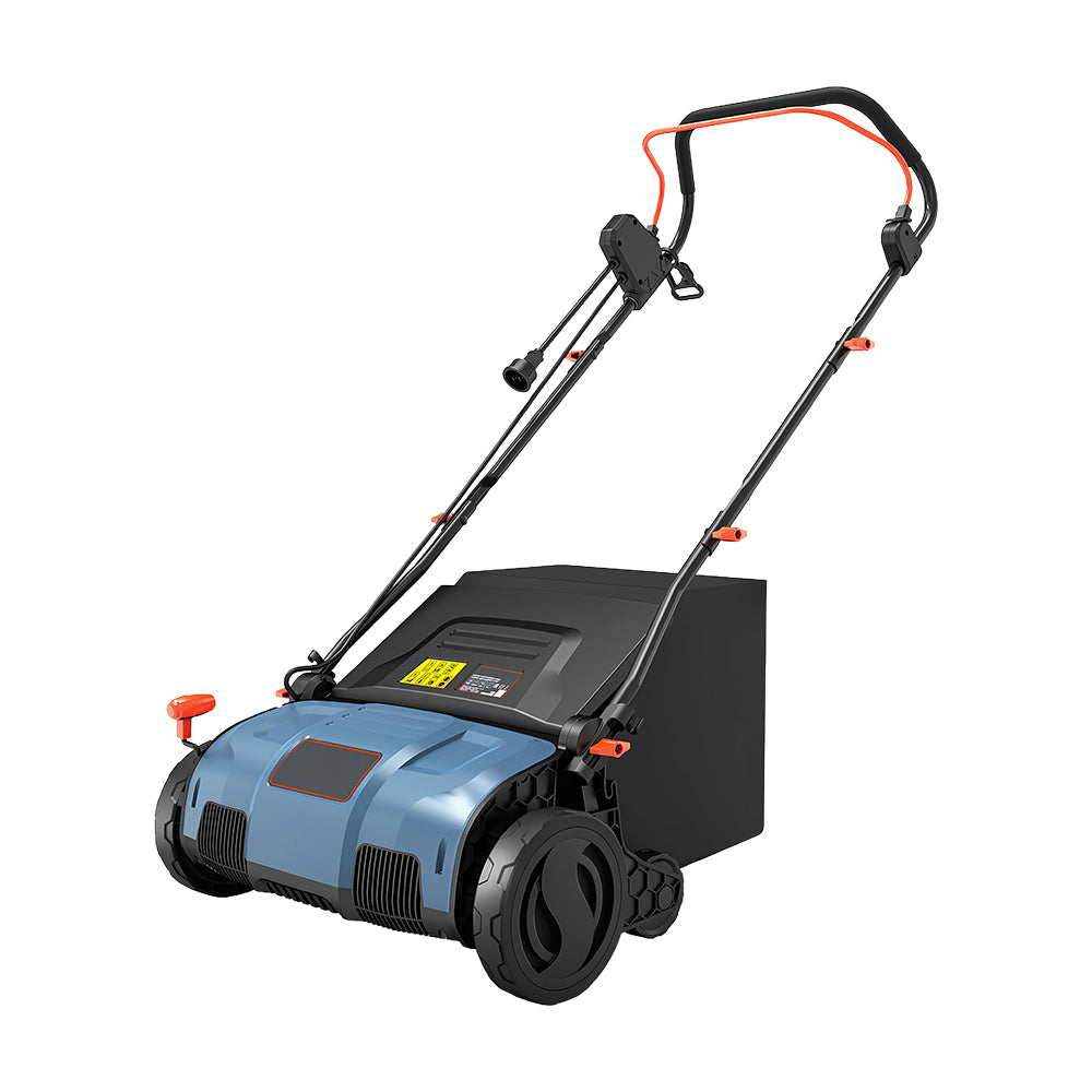 13" 12-Amp Electric Dethatcher & Scarifier with 8-Gal Collection Bag