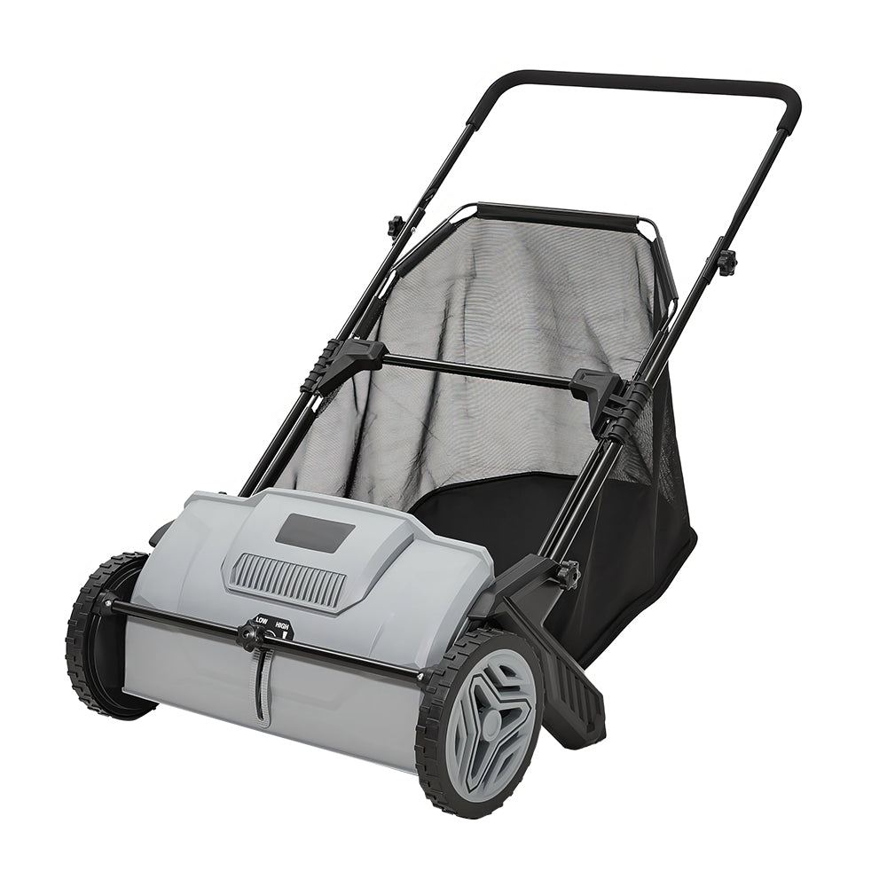 21" Push Lawn Sweeper with 3.5 cu. ft. Hopper Bag & Dual Brushes