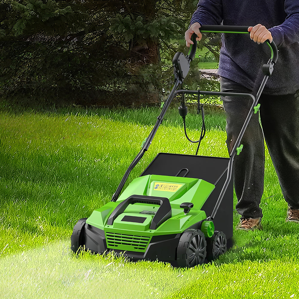 Professional 13" 12A Electric Dethatcher Scarifier with Depth Control