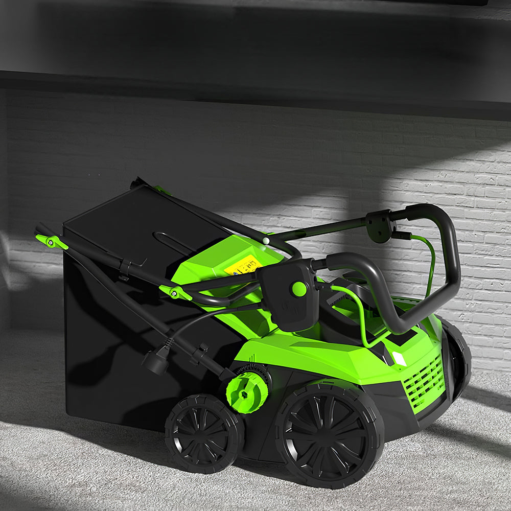 Professional 13" 12A Electric Dethatcher Scarifier with Depth Control