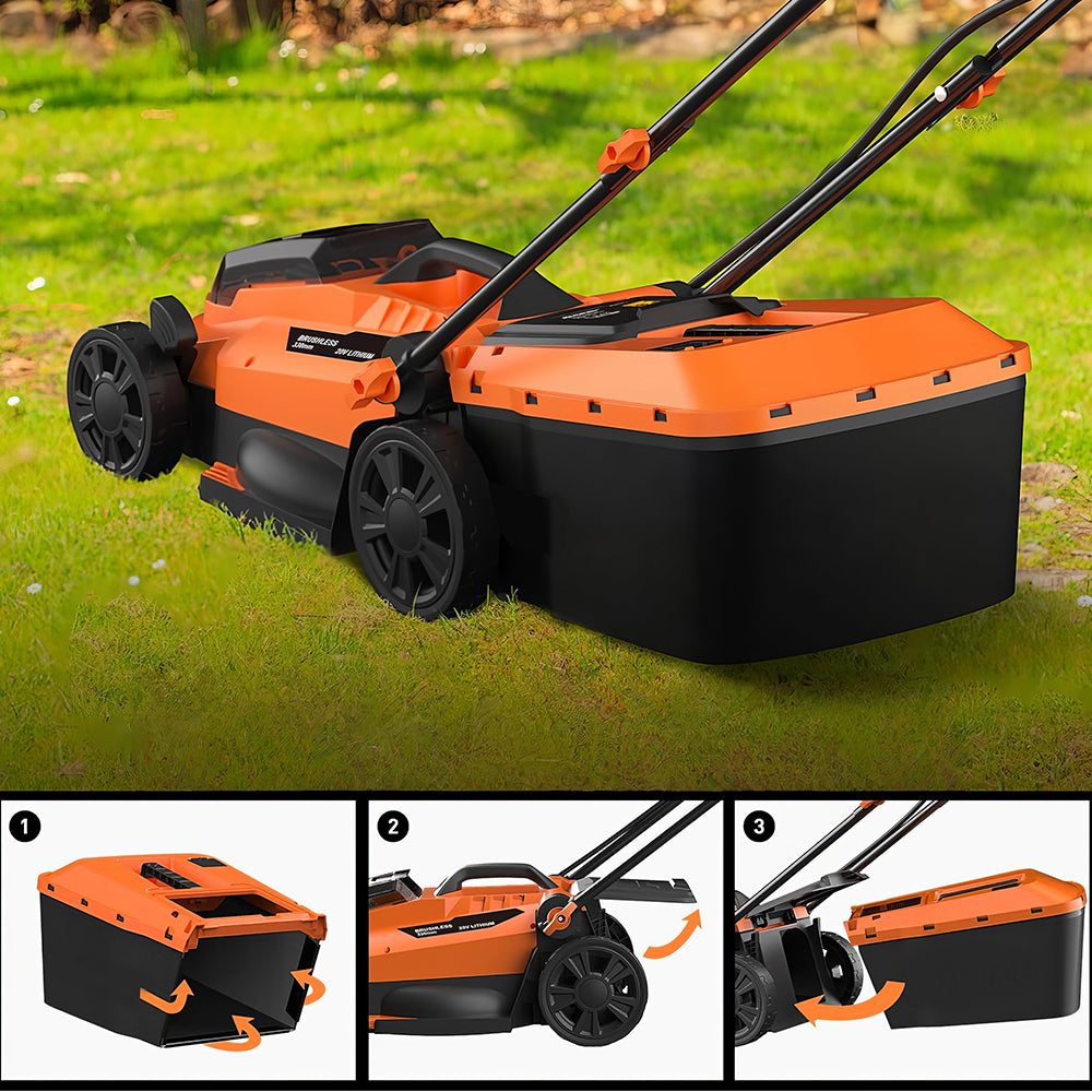 Electric 13" 12A Dethatcher for Lawns with Scarifier Blade and 30L Bag