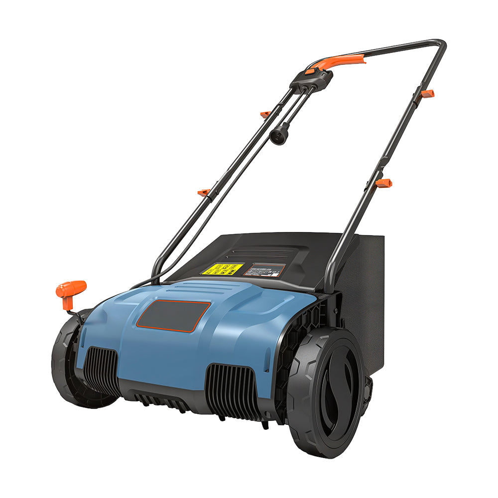 13" 12-Amp Electric Dethatcher & Scarifier with 8-Gal Collection Bag