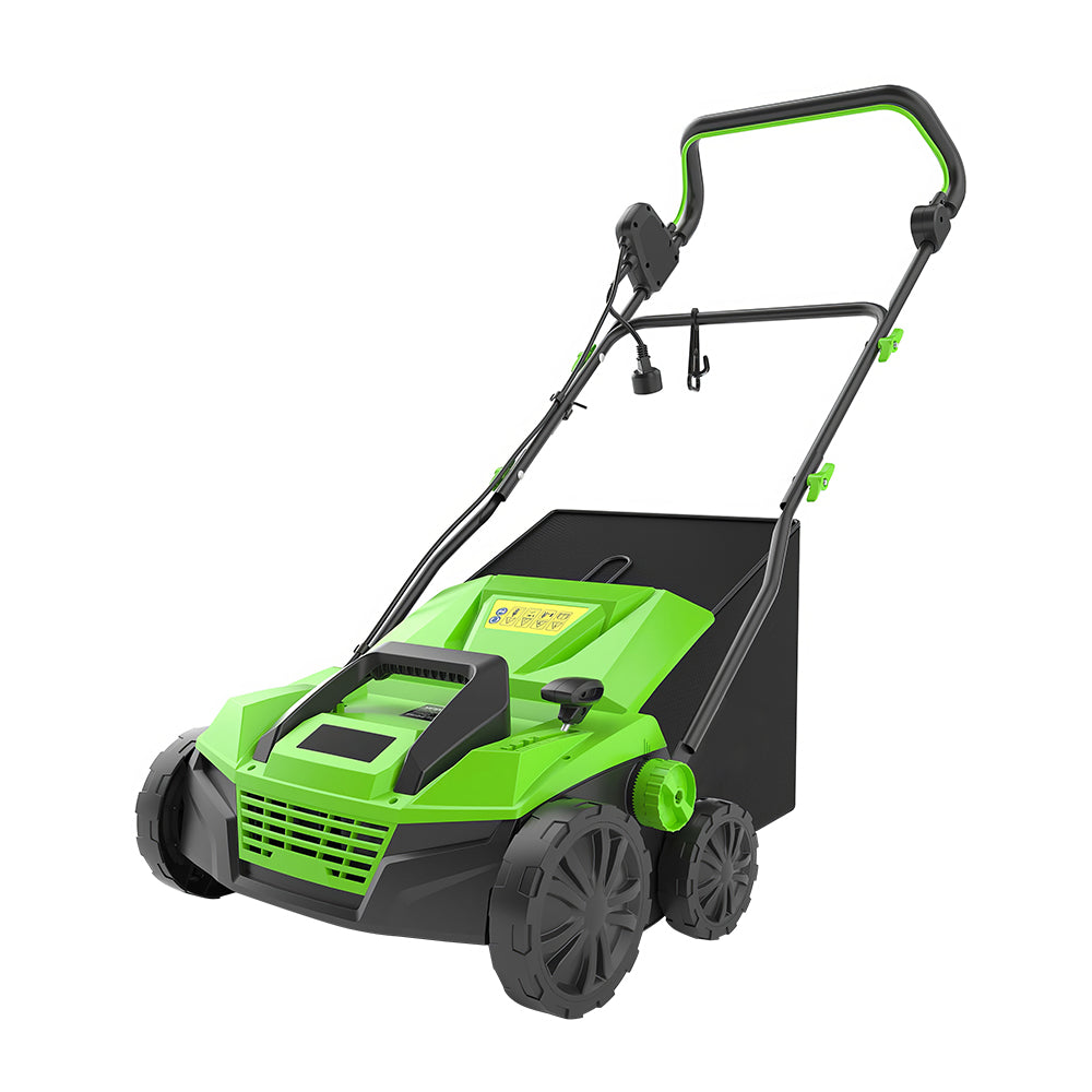 Professional 13" 12A Electric Dethatcher Scarifier with Depth Control
