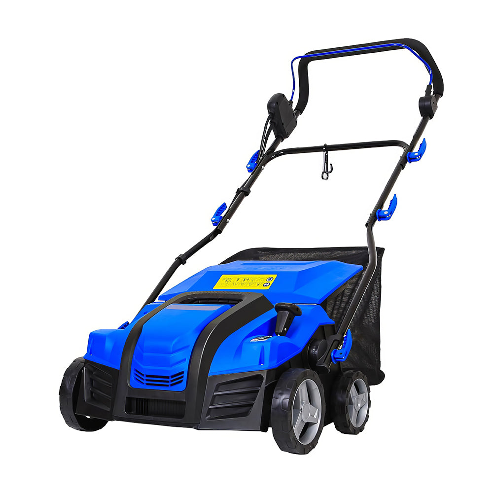 13" Electric Lawn Dethatcher & Scarifier with 8-Gal Thatch Bag