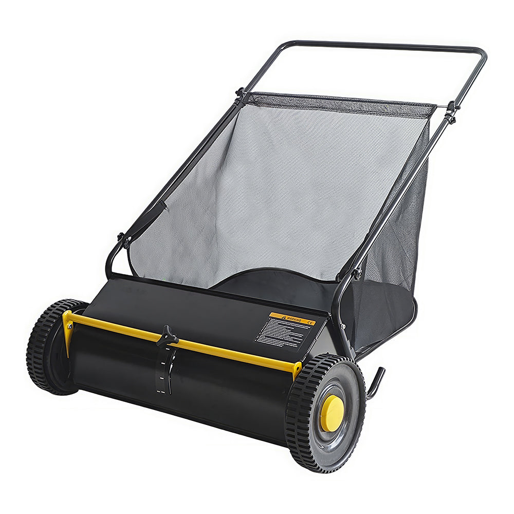 26" Push Lawn Sweeper with 7 Cu. Ft. Hopper & Adjustable Height