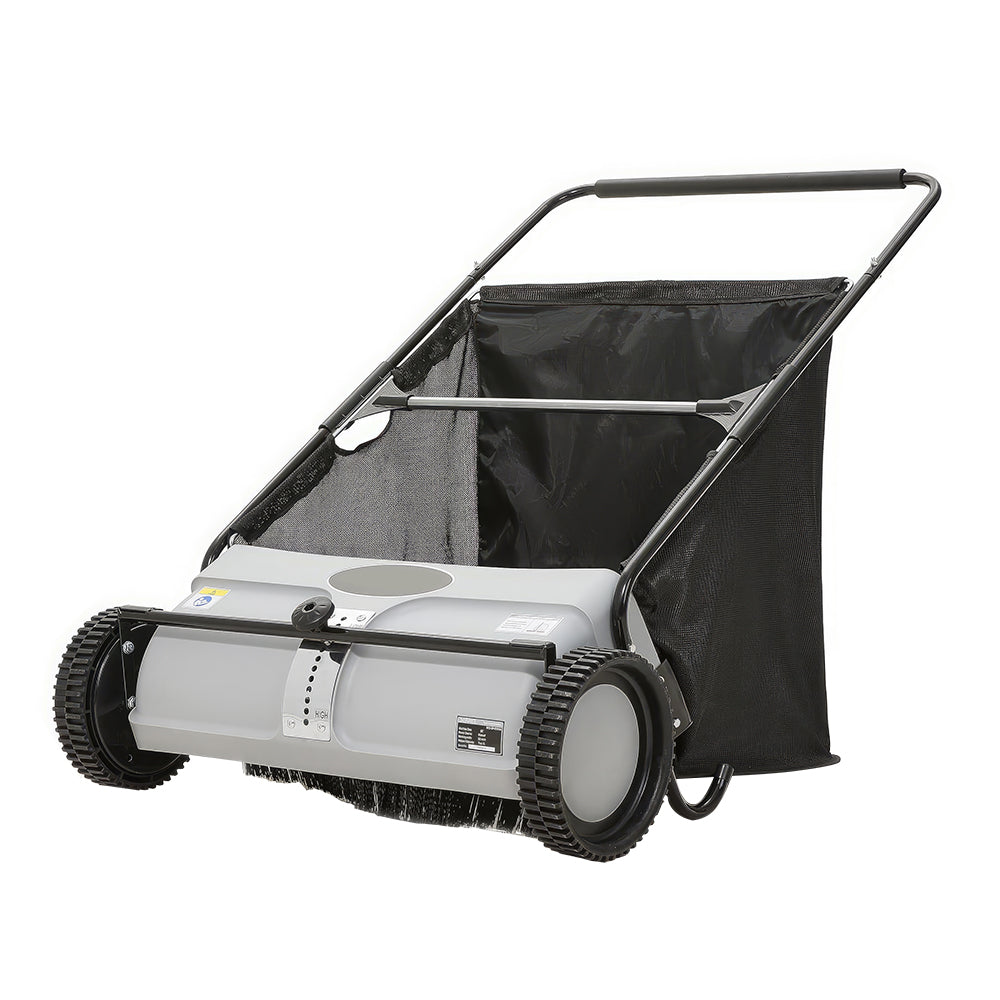 21" Push Lawn Sweeper with 3.5 cu. ft. Hopper Bag & Dual Brushes
