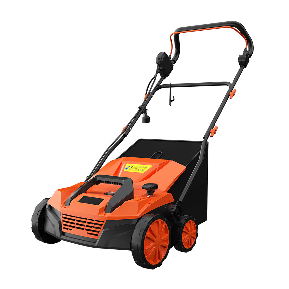 Electric 13" 12A Dethatcher for Lawns with Scarifier Blade and 30L Bag