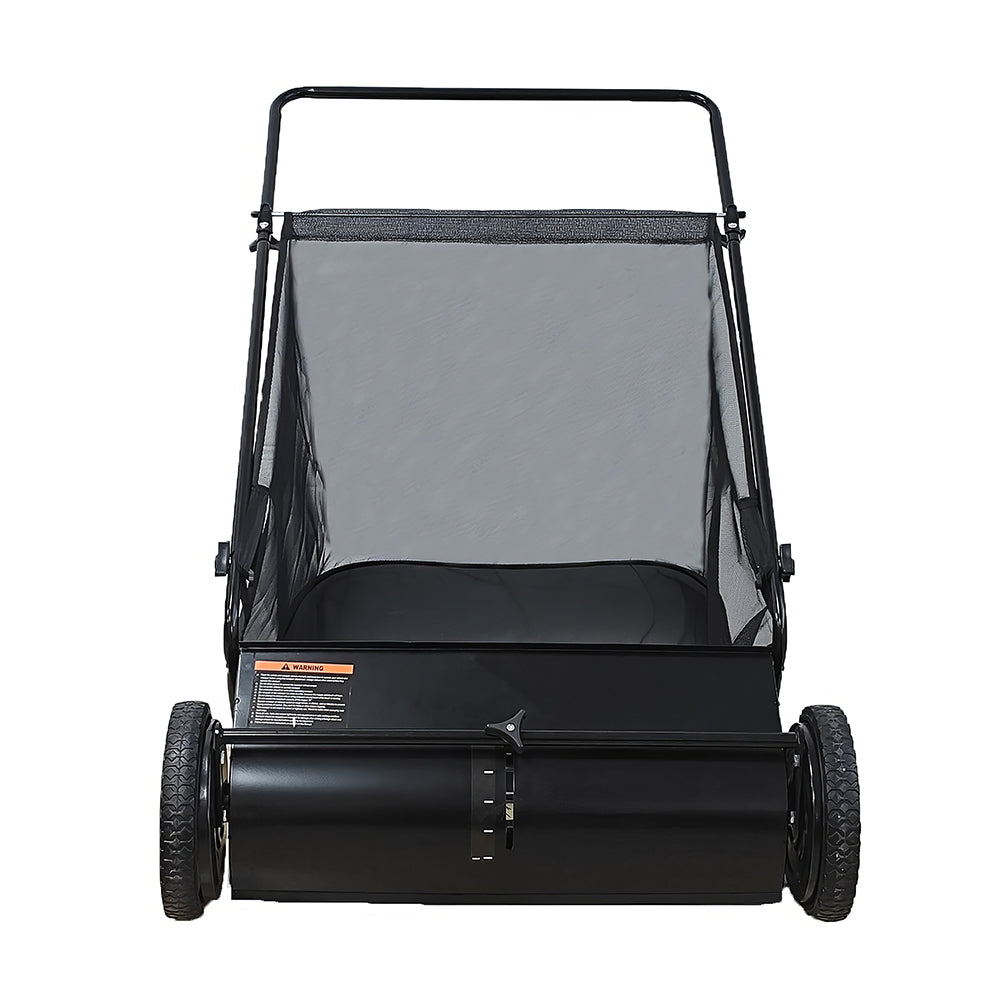 26" Push Lawn Sweeper with 7 Cu. Ft. Hopper & Adjustable Height