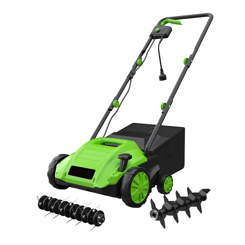 Professional 13" 12A Electric Dethatcher Scarifier with Depth Control