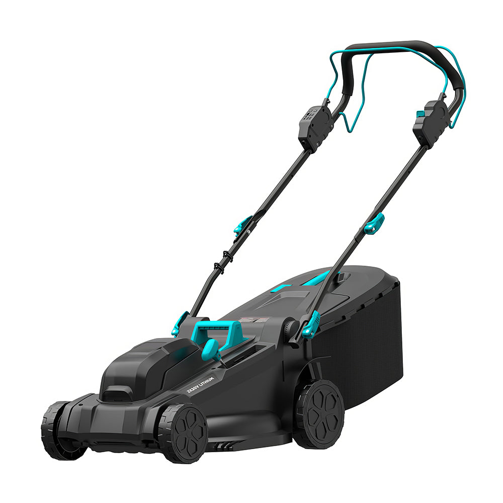 17.9" Cordless Electric Lawn Mower, Brushless Motor, 6-Height Adjust