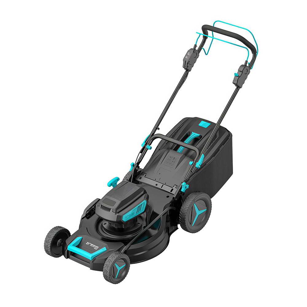 17.9" Cordless Electric Lawn Mower, Brushless Motor, 6-Height Adjust