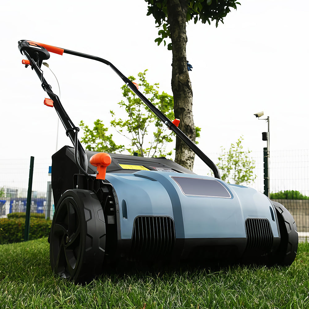 13" 12-Amp Electric Dethatcher & Scarifier with 8-Gal Collection Bag