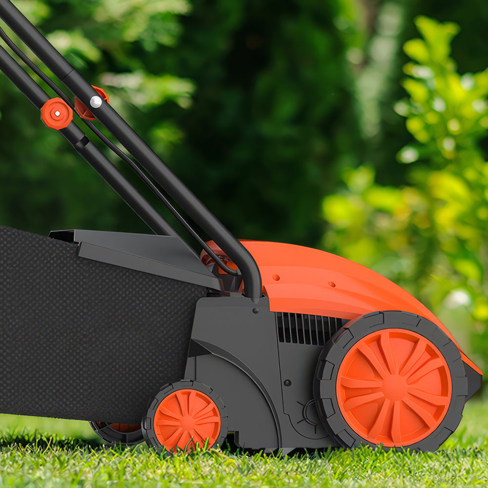 Electric 13" 12A Dethatcher for Lawns with Scarifier Blade and 30L Bag