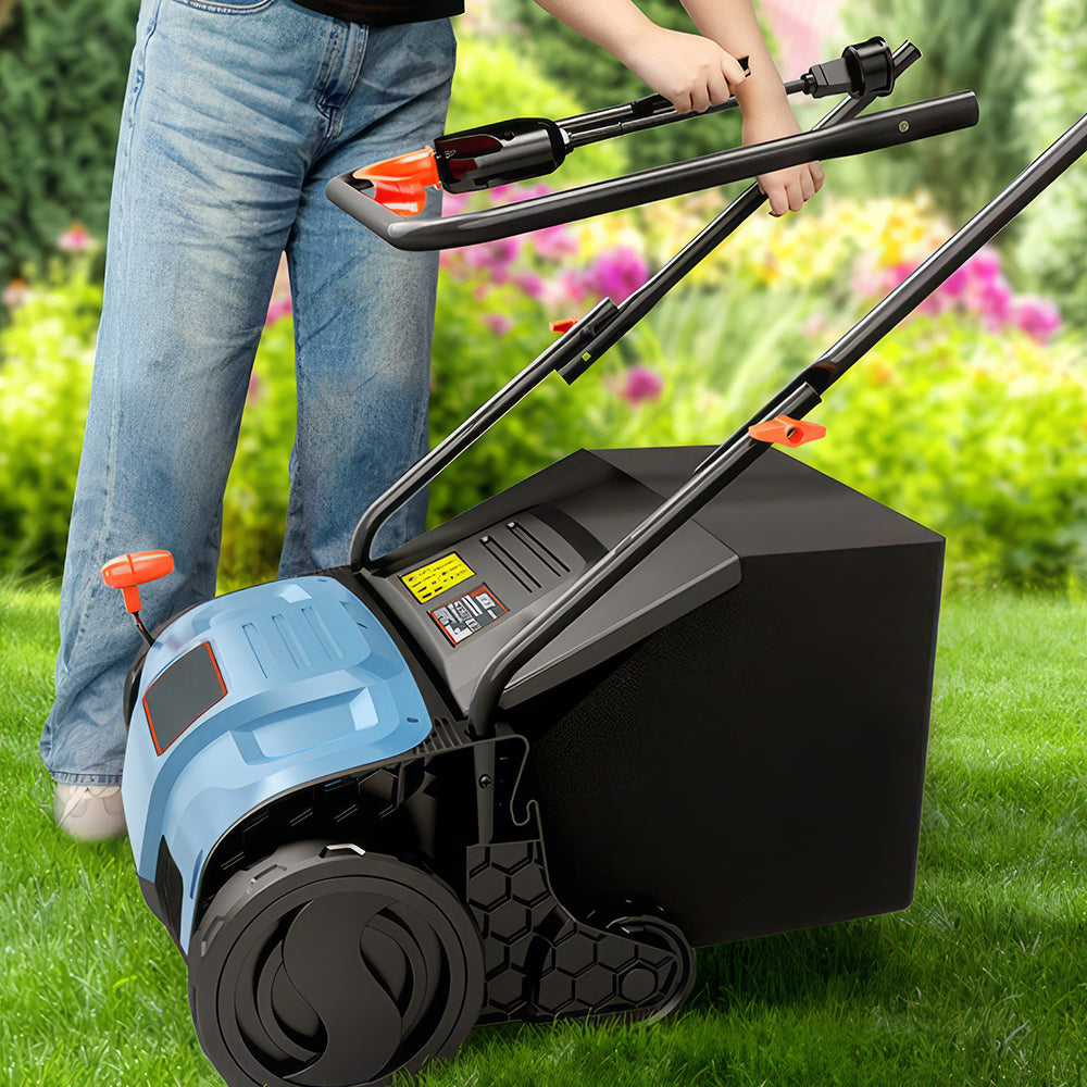 13" 12-Amp Electric Dethatcher & Scarifier with 8-Gal Collection Bag