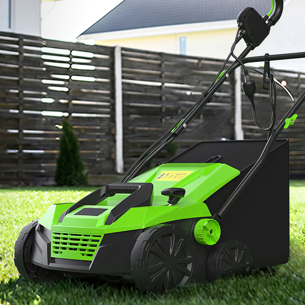 Professional 13" 12A Electric Dethatcher Scarifier with Depth Control